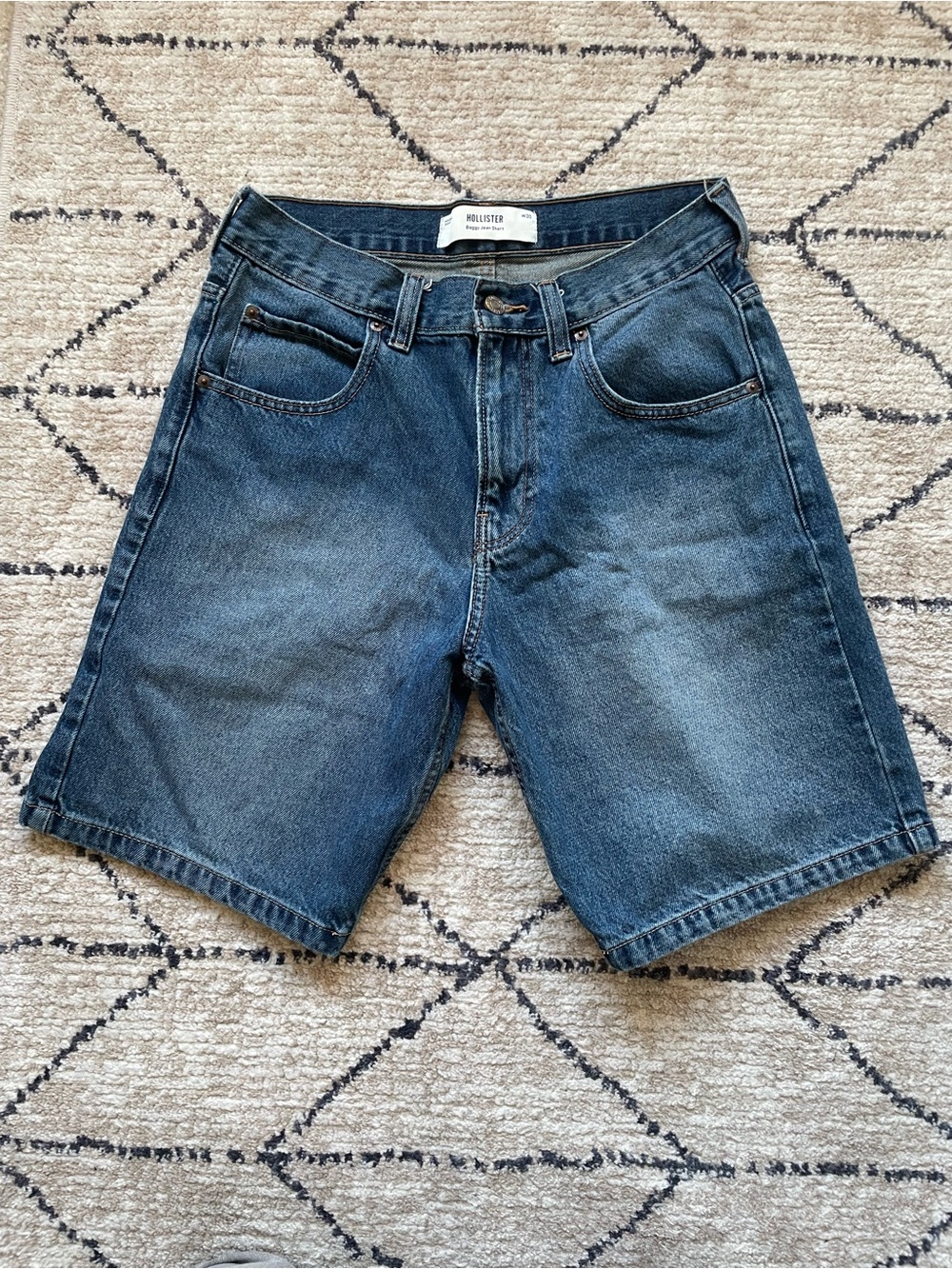 Hollister Men’s Blue Denim Jean Shorts